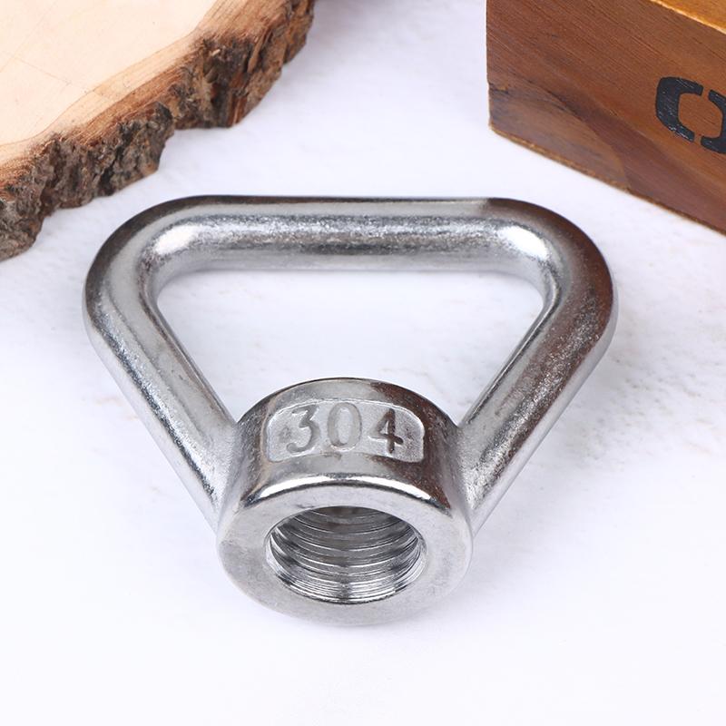 M8 M10 M12 M14 M16 M20 M24 304 Stainless Steel Triangle Lifting Eye Nut Trapezoid Thread Rings Fit For Handle Bolts