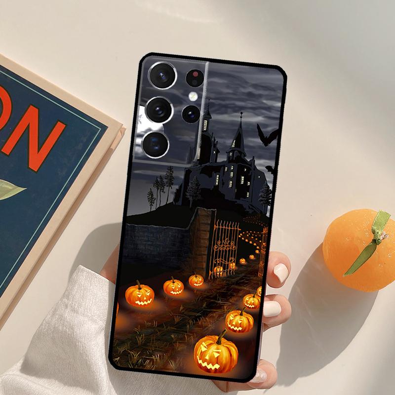 Halloween Aesthetic Phone Case For Samsung Galaxy S24 S25 S26 Ultra S20 S21 S22 S23 Plus S10 S25 FE Back Cover