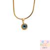 HUA HUA Fashion Necklace For Women Minimalist Classic Turkish Blue Eyes Pendant Choker Clavicle Chain Lucky Jewelry Gift