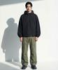 Apostrophe Comma Wave Zip-Up Hooded Wind Jacket_Dark Gray