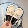 Kids Girls British Style Patent Leather Slip On Loafer Princess Casual Shoes