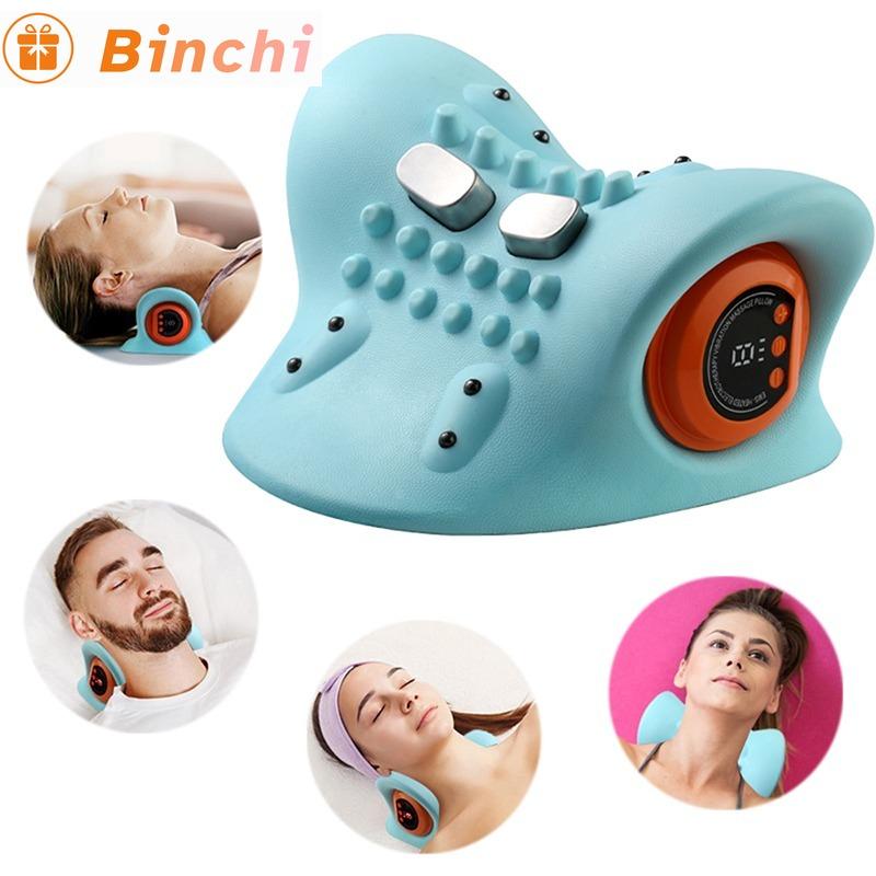 Electric Cervical Massager Neck Stretcher Pulse Cervical Traction Relax Heating Cervical Chiropractic Traction Pillow Healthcare