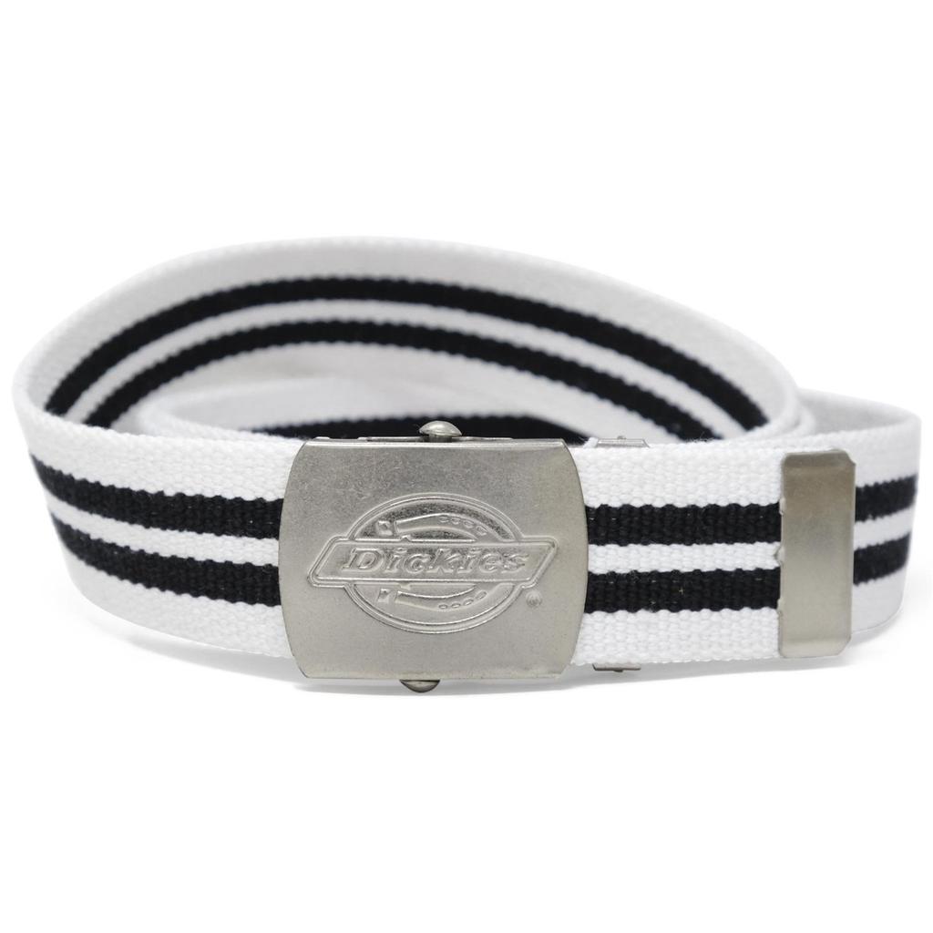 Dickies Casual Belt 32mm Acrylic Poly Gacha Belt White x Black Men's
