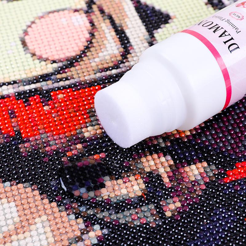 DIY Diamond Painting Glue: 120ml & 60ml Gloss Agent with Anti-Fall and Anti-Loss Features for Diamond Embroidery