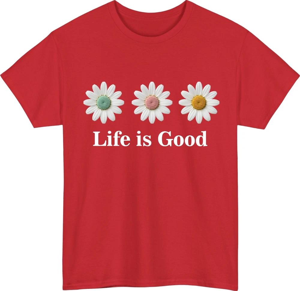 Life Is Good TShirt Wildflower Flower Tee Gift For Friend Shirt Tee Top S
