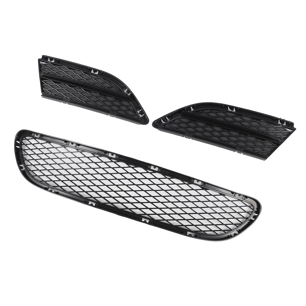 Unterer Kühlergrill für die vordere Stoßstange, 51117198906, Frontgrill mit Nebelscheinwerfergitter für 3er E90 E91