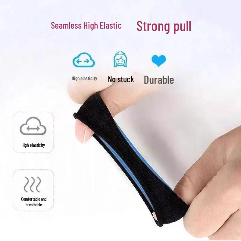 High Elasticity Black Hair Tie - Durable, Cute Ponytail Rubber Band