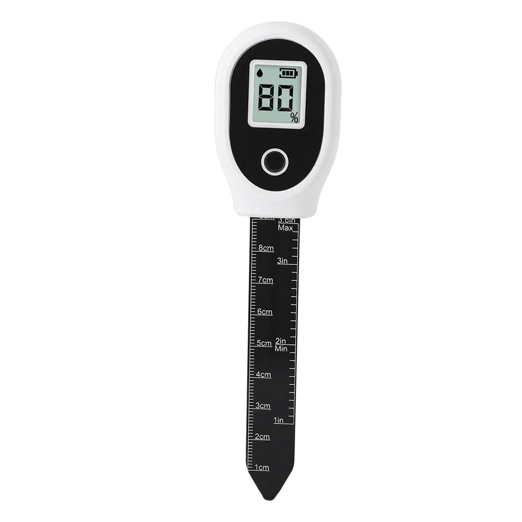 Soil Meter Backlit LCD Digital Display Soil Humidity Tester with 91.4mm Probe for Garden Lawn Greenhouse