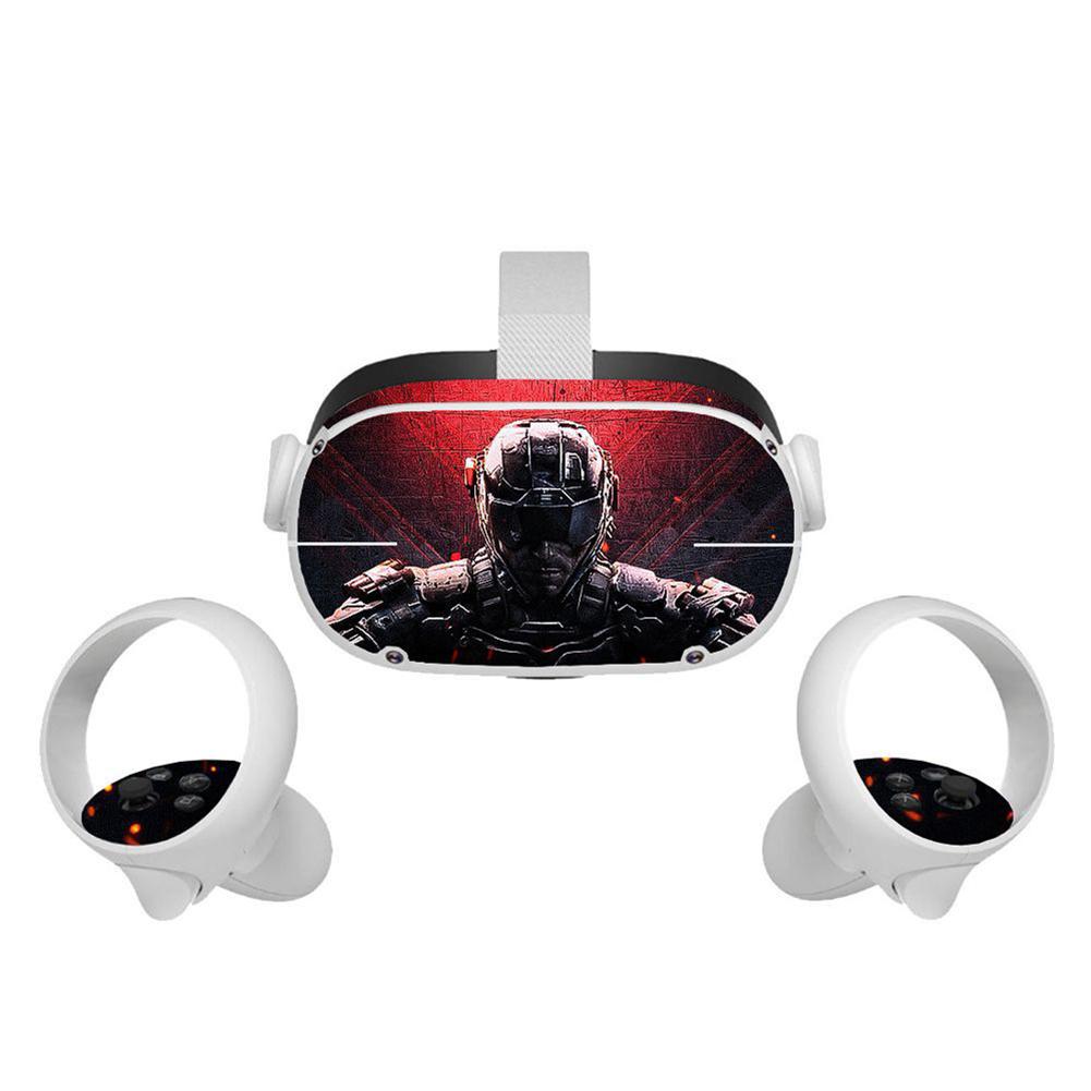 Oculus Quest 2 ПВХ Защитная наклейка Точная резка VR-маска Не оставляющая следов Пылезащитная пленка Защита Аксессуар для контроллера A future warrior #1
