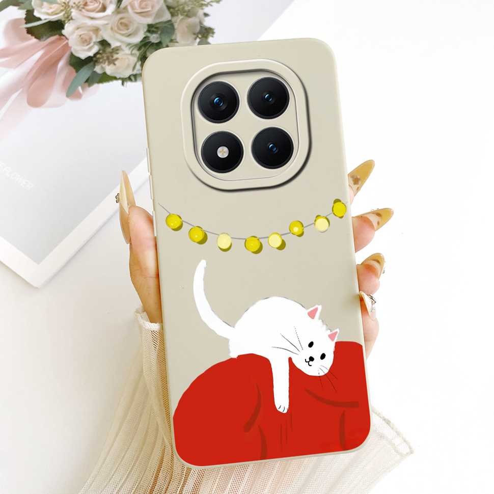 Redmi Note15Pro 5G New Model Protective Case Matte Cat Rabbit For Xiaomi Redmi Note 15 Pro 5G Full Cover Anti-Fall Shockproof