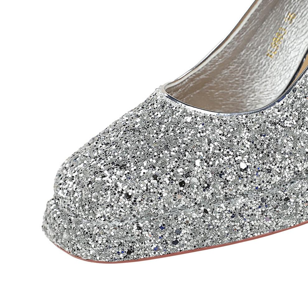 Sweet Pearl Straw High Heels Women's Water Diamond Bow Square Head Waterproof Platform Coarse Straw Shoes