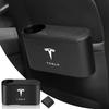 Car Universal Trash Bin Storage Box Hanging Trash Can with Drink Holder for Model 3 X S Model Y TM3 TMX TMS Car Valve Cap