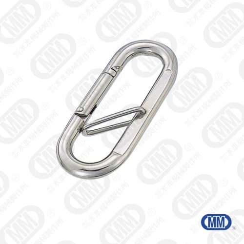 MM Mizumoto Machinery Works SUS304 Stainless Steel Petit Carabiner (with Anti-Slip Snap) PK-4