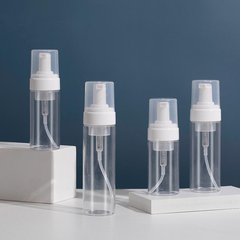 2/1 Stück Schaumpumpe Flasche Leer Plastik Mousse Spender für Gesichtsreiniger Seife Nachfüllbar Reise Shampoo Behälter 30-100ml