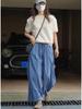 Louvre Summer Japanese-Style Wide-Leg Casual Pants - Lightweight, Breathable, Slimming Silhouette for Women