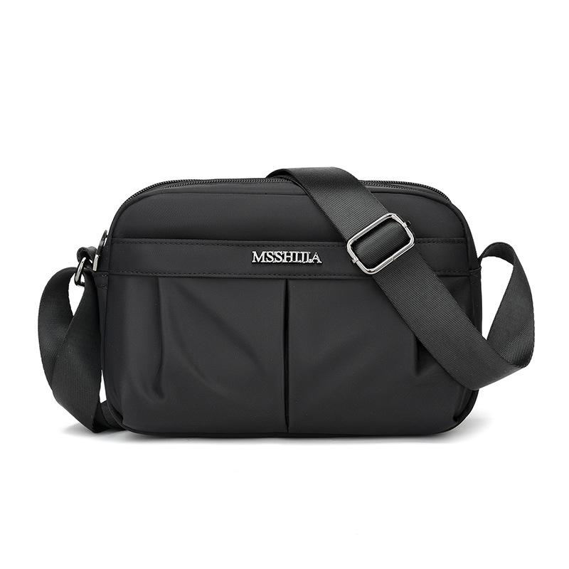 

Женская наплечная сумка из водоотталкивающего нейлона, сумка-кроссбоди чёрный