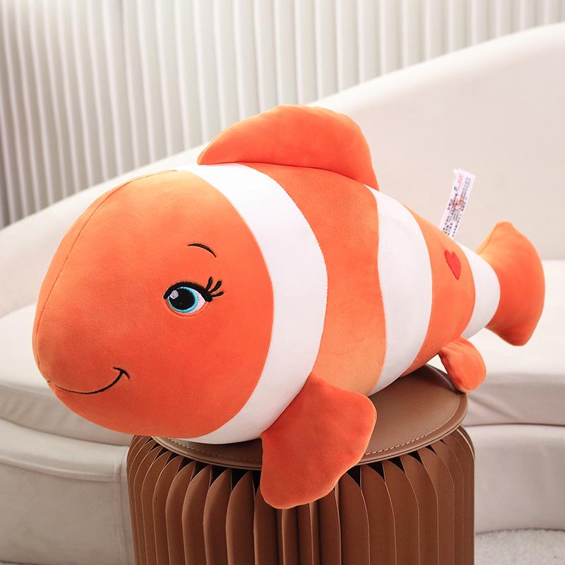 Clownfish Plush Toy Pillow - Stuffed Sea Animal Gift for Girls