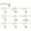  Retro Oversized Cat Eye Women Metal Glasses Frame Fashion Clear Anti-Blu-Ray Eyewear Men Optical Computer Square Frames