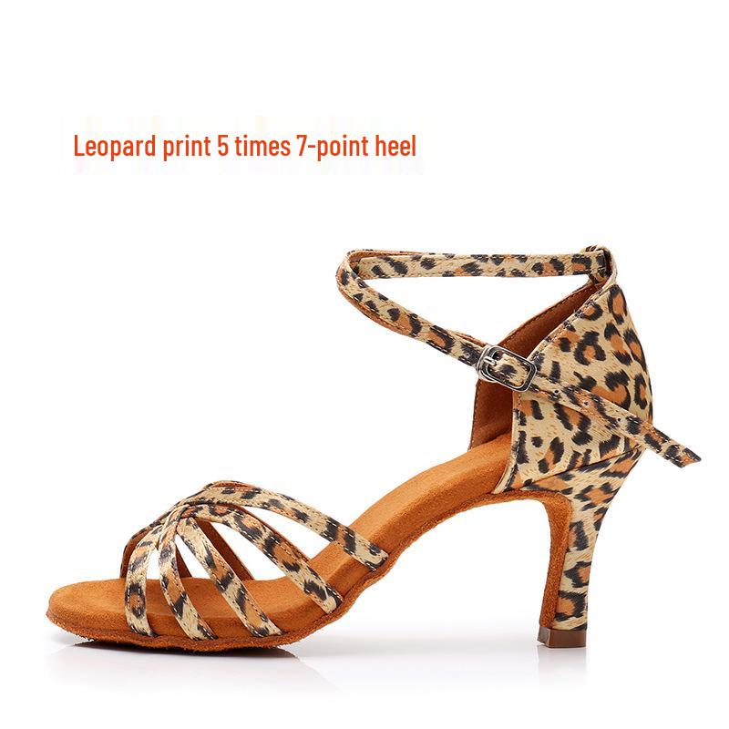 Women's White Latin Dance Shoes - Medium-High Heel, Soft Sole, Suitable for Adults & Big Kids, Ideal for Practice & Square Dance