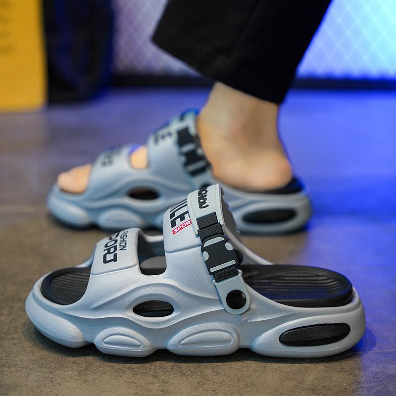 2025 New Men's Outdoor Sandals Slippers Beach Comfortable Thick Soft Clogs Men Casual Shoes Garden Shoes Men Women Beach Sandals