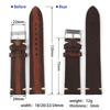 Vintage Leather Watch Band 18mm 20mm 22mm 24mm Brown Red Black Cowhide Watch Strap Replacement for Women Men Watch Accessories