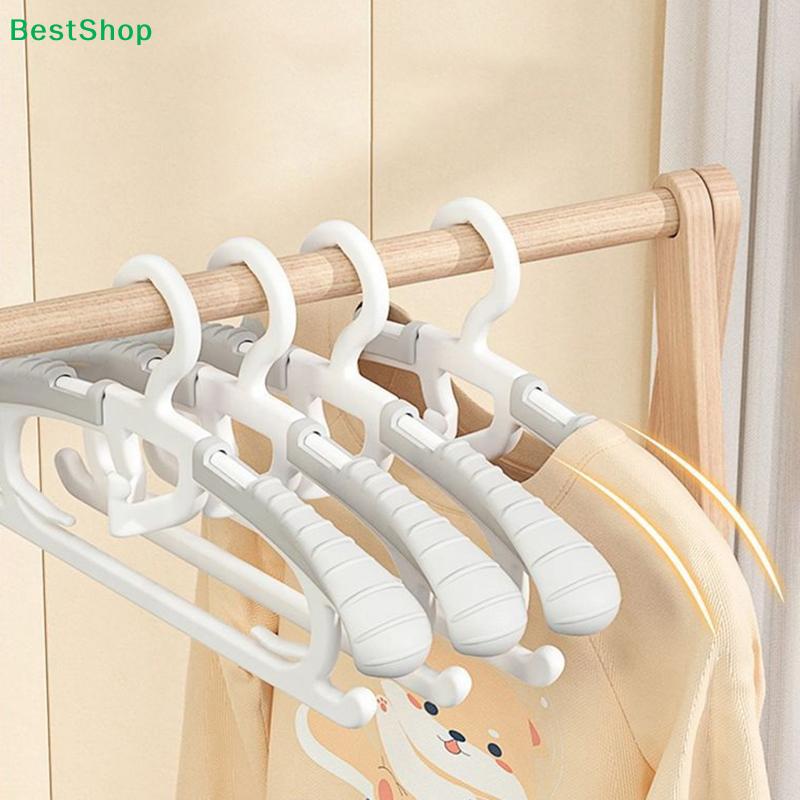 Cabides de Plástico Antiderrapantes para Crianças com Pegadores Coloridos nos Ombros, Cabides Duráveis para Roupas Infantis para Camisas e Vestidos