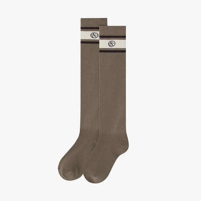 Daily striped knee socks