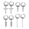 Cross Spike Stick Leaf Earrings 2022 Classic Temperament Exaggerated Earrings