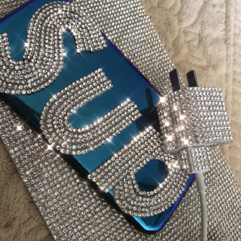 Bling Bling Automotive Interior Stickers Glass Crystals DIY Decoration Sticker for Car Mobile Phone Laptop Buttons Home