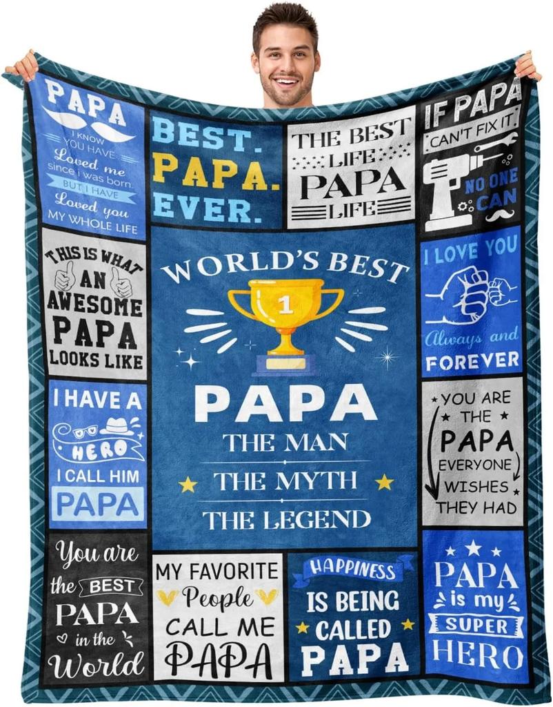 Thanksgiving Gifts To Abuelo Papa Thin Blankets for Anniversary Birthday Father's Day Mother's Day Festival for Family Stuffs