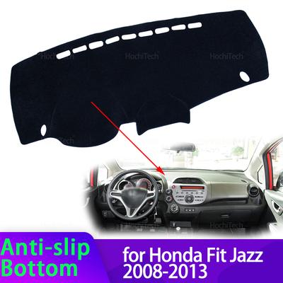 For Honda Fit Jazz 2008-2013 GE6 GE7 GE8 GE9 High Quality Dashboard Mat Dashmat Cover Pad Sunshade Carpet Accessories