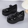 Scarpe Lolita da Donna Carine Mary Janes Décolleté Zeppe con Plateau Tacchi Alti Décolleté da Donna Scarpe Dolci Gotiche Punk Donna