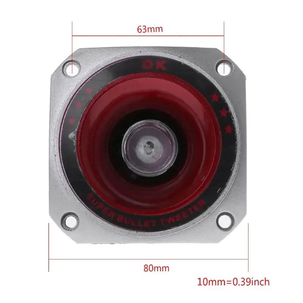 1/2Pcs Durable with Color Light Speaker Tweeter 100W 3" Piezo Tweeters Horn Piezoelectric Speaker Buzzer for Head
