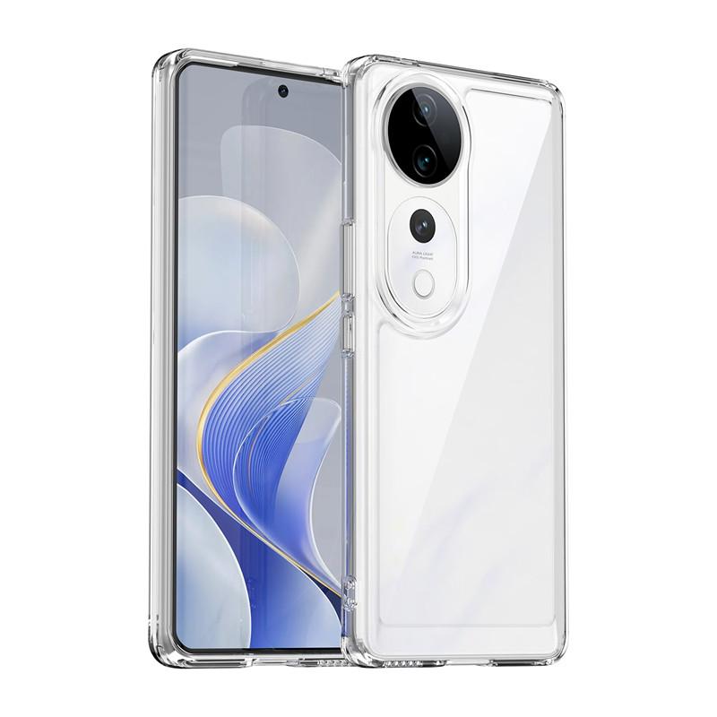 For Vivo V40 Pro Case Vivo V40 V40 Pro 5G Cover Funda Luxury Clear PC + TPU Silicon Shockproof Phone Back Cover For Vivo V40 Pro