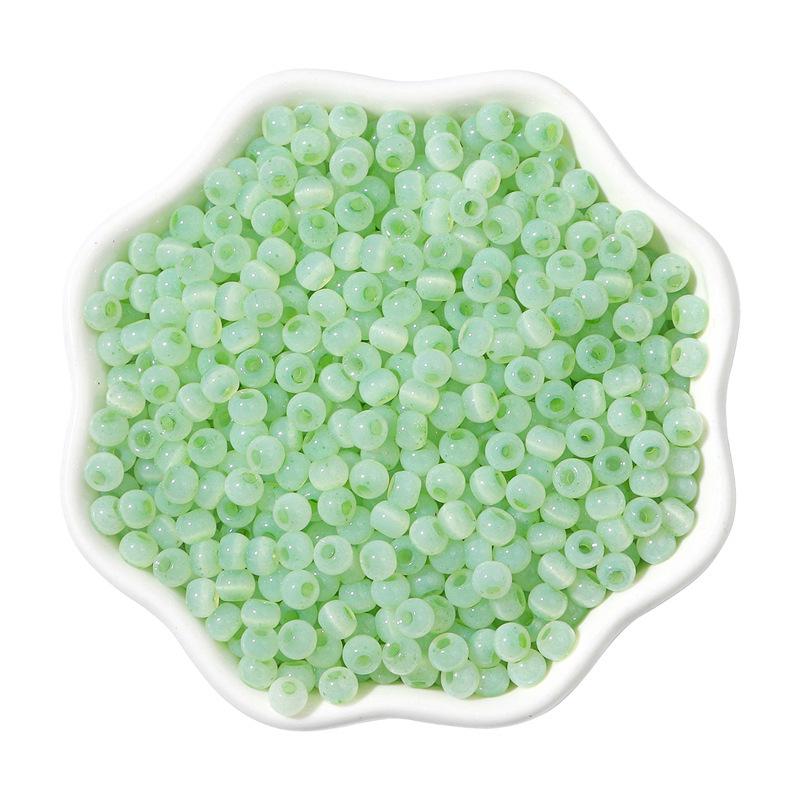 4mm Cat's Eye Jade Rice Beads for DIY Jewelry - Bracelet & Necklace Accessories