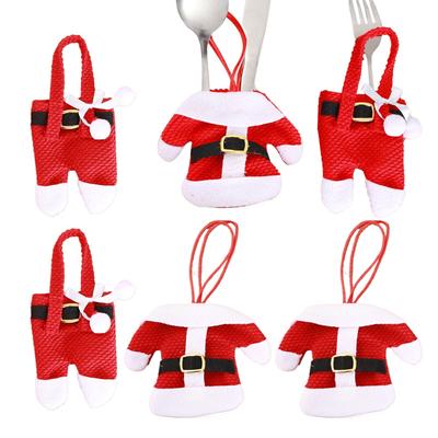 Christmas Silverware Bags Christmas Decoration Ornaments Tableware Bags For Dining Table Restaurant Hotel Banquets Party Holiday