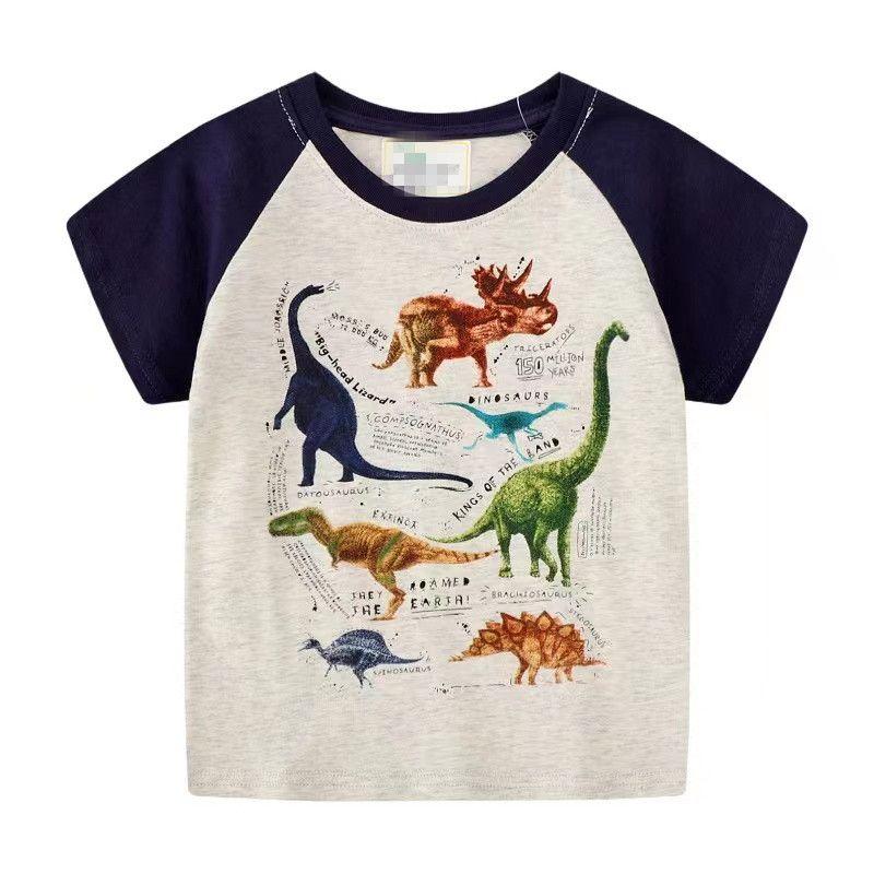 Dinosaur Summer Baby and Infant 3-Year-Old Round Neck Short-Sleeved T-shirt