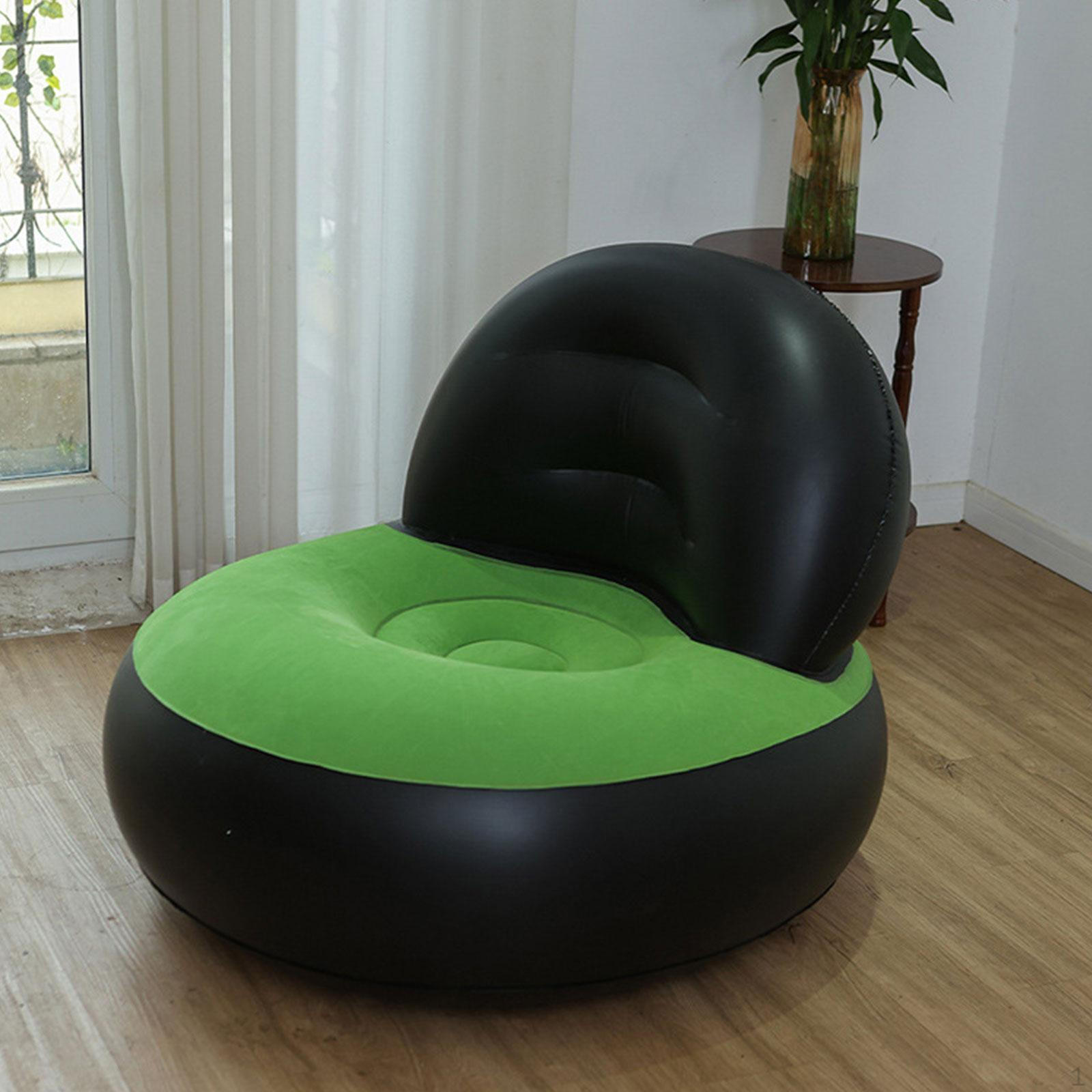 

Air Couch Надувной диван со спинкой для путешествий и использования на открытом воздухе Black and Green