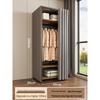Metal Walk-In Wardrobe: Floor-Standing Clothes Rack, Open Garment and Hat Rack, Bedroom Shelf Assembly