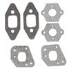 2 Sets Chainsaw Accessory Carburetor Intake Manifold Muffler Gasket Fit for P350