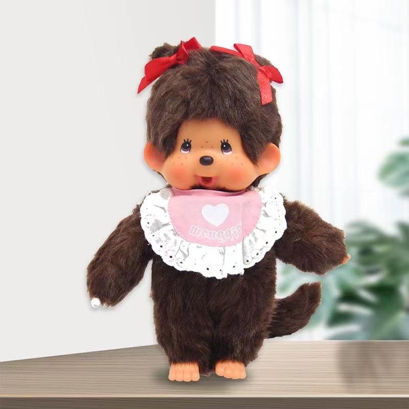 20cm Kawaii Mengqiqi Koppel Sportkleding Staande Houding Veranderd in Diverse Pluche Speelgoed Poppen Meisje Verjaardagscadeau 20cm black