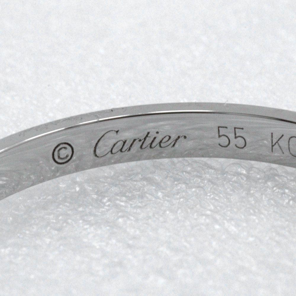 CARTIER wedding Ring CRB4078000 Pt950Platinum #7.2(US Size) 2.8g Women Used