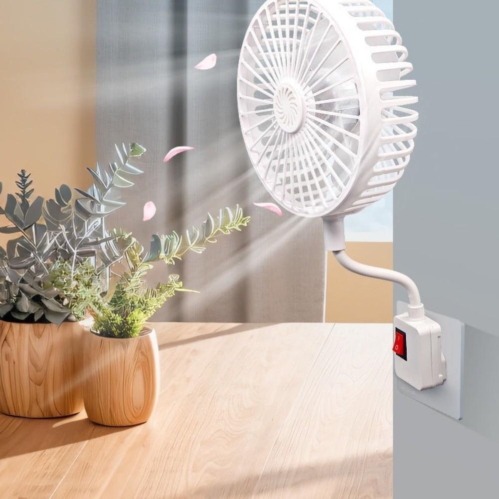Cooling Socket Fan Space Saving Quiet Operation Fan Portable Energy Efficient Fan  Bedroom