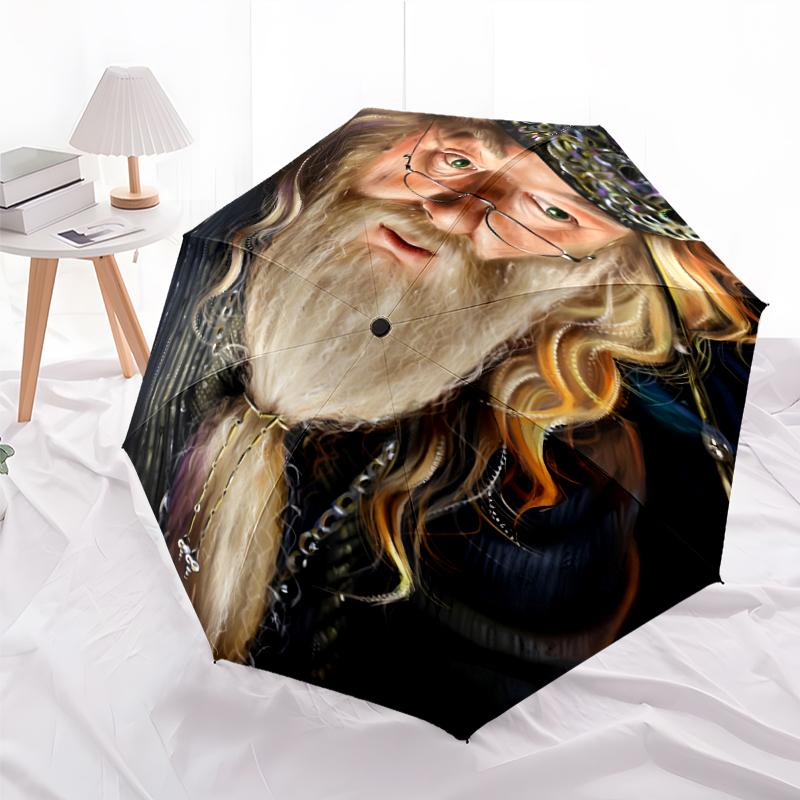 1pc H-Hogwarts Umbrella, Sun Protection, And UV Shielding. It Has Eight Sturdy Ribs for Outdoor Use And Perfect As a Holiday Gift