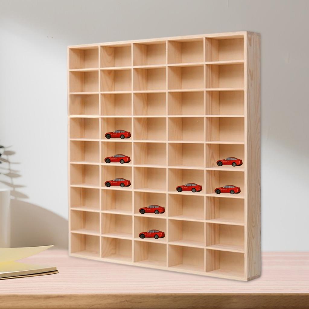 Wall Mounted Toy Car Display Shelf Organizer For Miniature Figures Collectibles Diecast Model Cars Countertop Showcase Storage