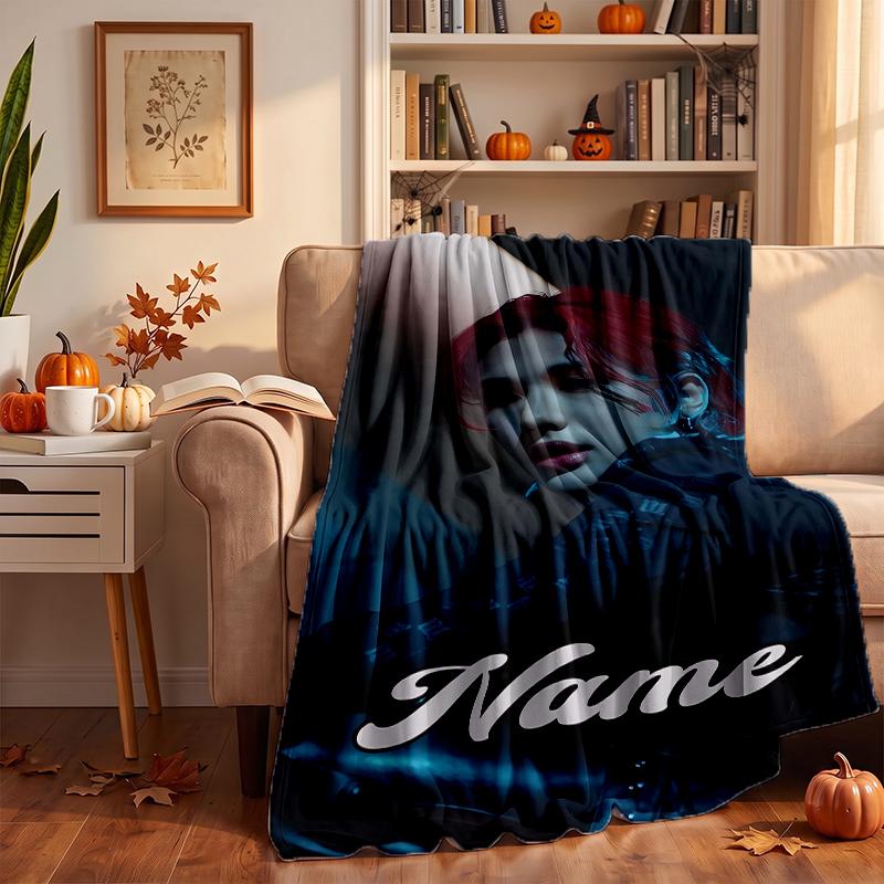 Hyunjin Custom Flannel Blankets Soft Warm Cozy Throws for Home Decor Holiday Gifts