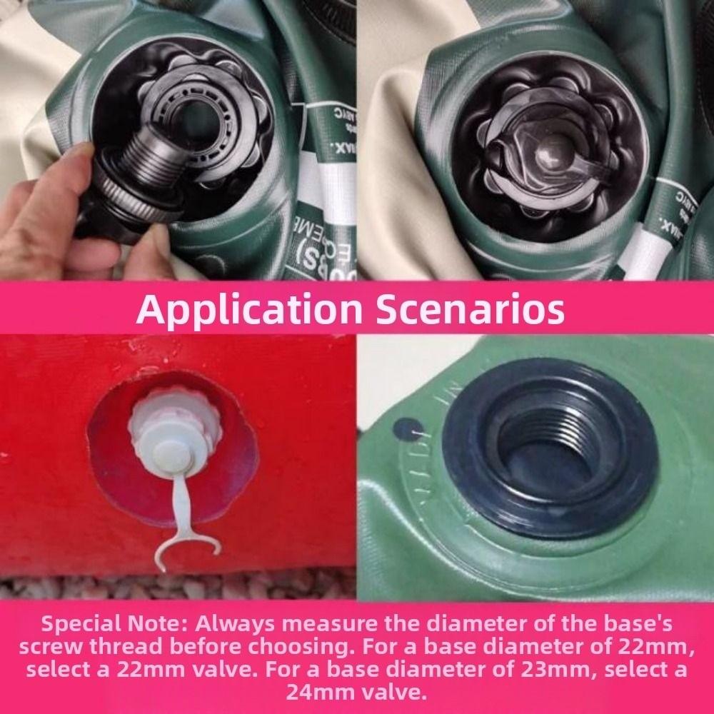 2pcs Diameter 22mm Inflatable Boat Air Valve Raft Pool Boat Parts for Inflatable Rubber Dinghy
