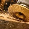 Woodworking Grinding Disc for Angle Grinder Shaped Sanding Wheel with Slant Teeth Design for Surface Shaping and Material Removal