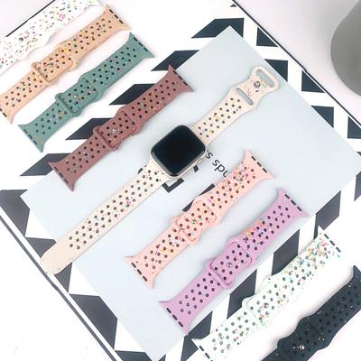 Color Printing Silicone Band For Apple Watch Ultra 9 8 7 49mm 45mm 41mm Silicone Band For iWatch 6 5 4 SE 44mm 40mm 42mm