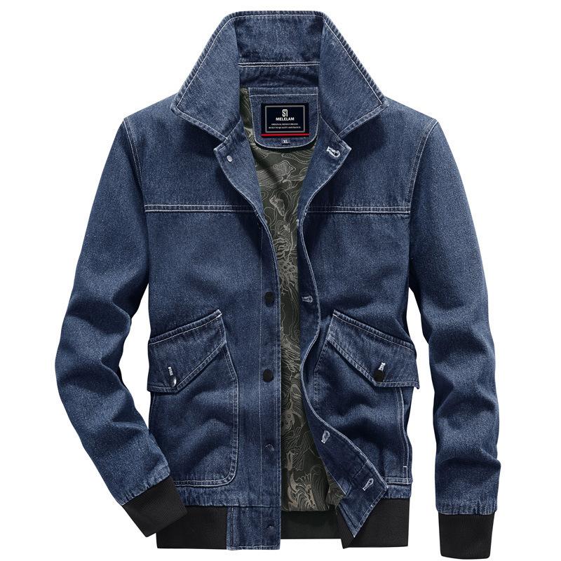 Autumn Daily Denim Vintage Jacket Men's Casual Top Loose Versatile Jacket Men's Jacket